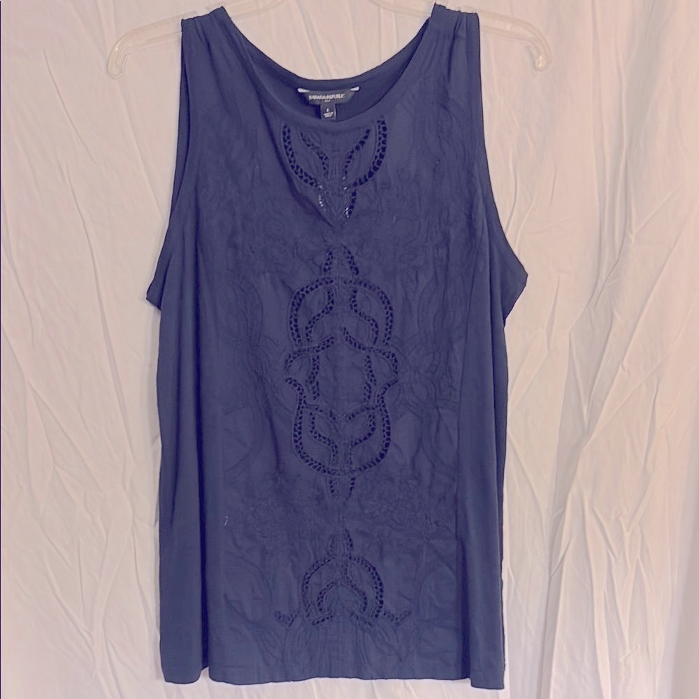 Navy Sleeveless Top